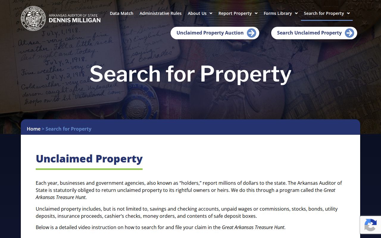 Cabot previous residents Arkansas unclaimed property search