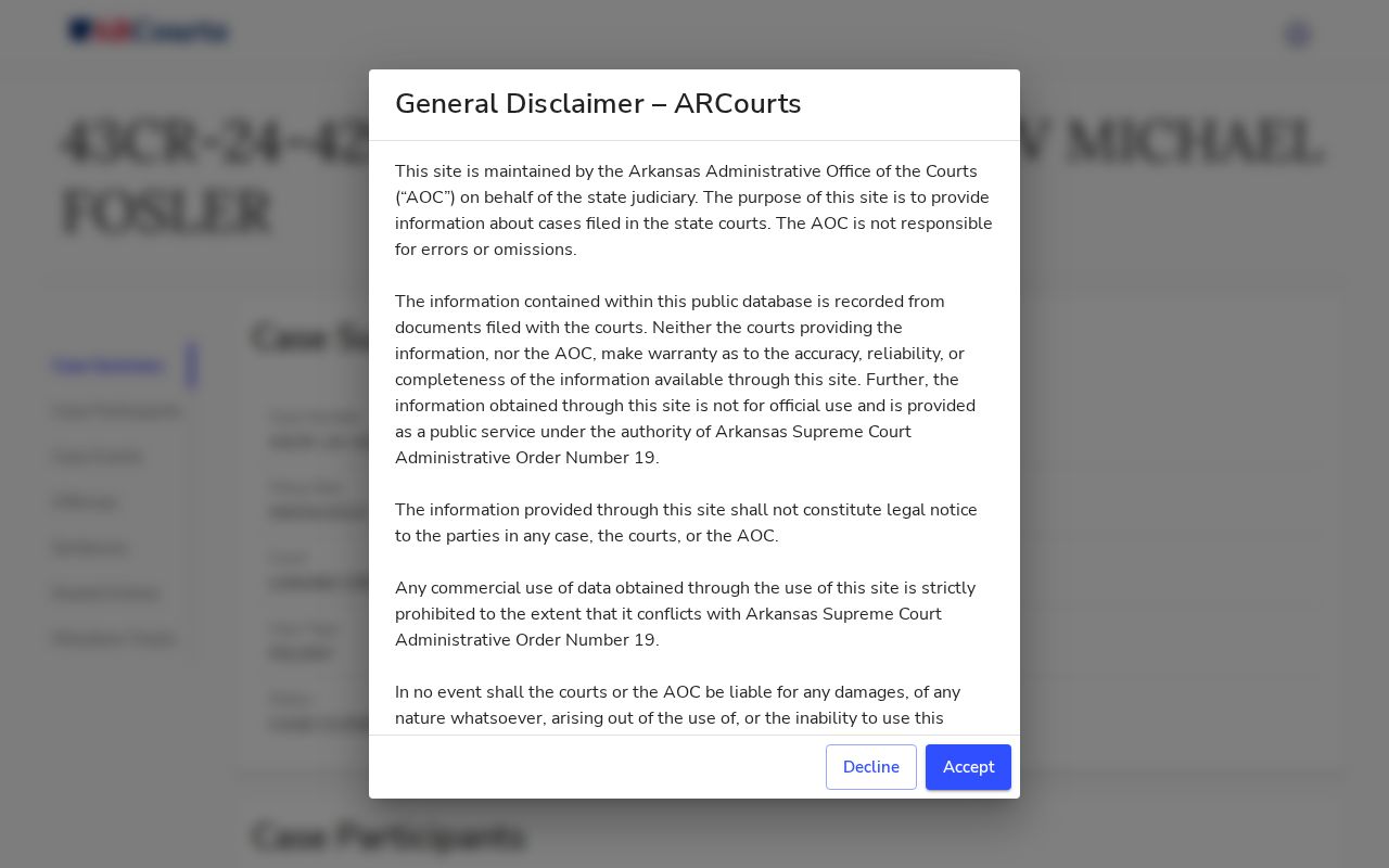 Cabot resident lookup sample Lonoke Circuit docket in Search ARCourts