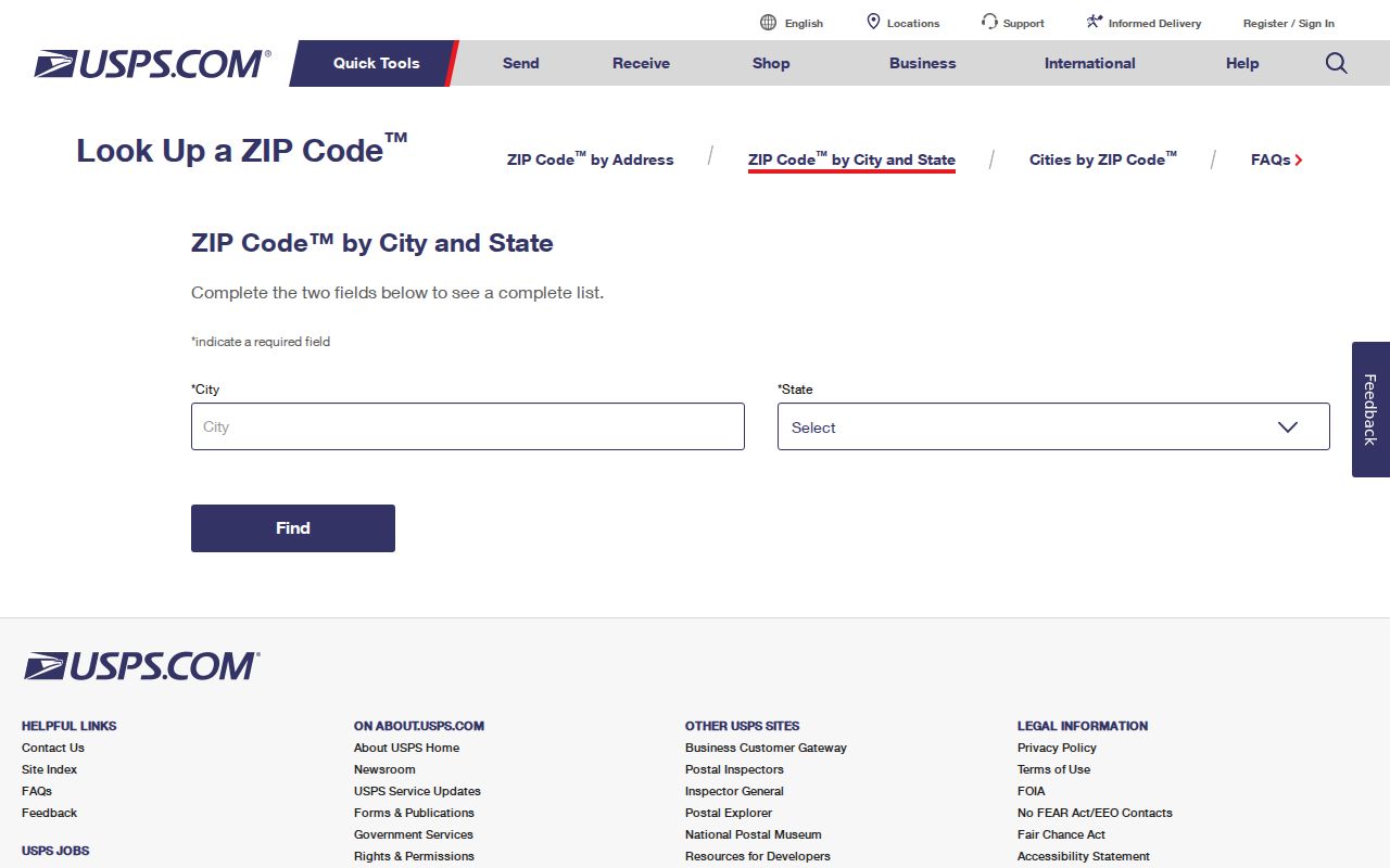 Cabot street directory USPS postal address lookup